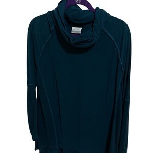Columbia Dark Teal Cowl Neck Shirt
